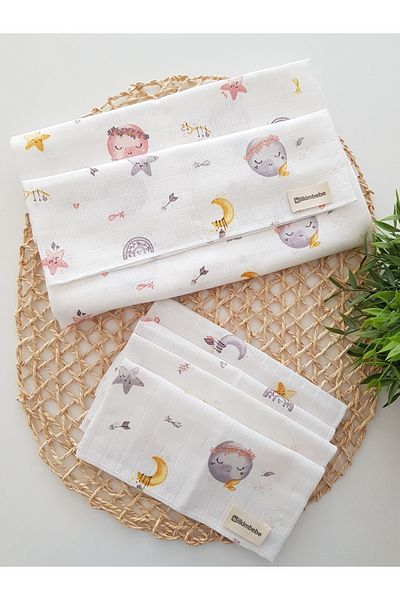 ilkimbebe Doluany Muslin Blanket Handkerchief Set