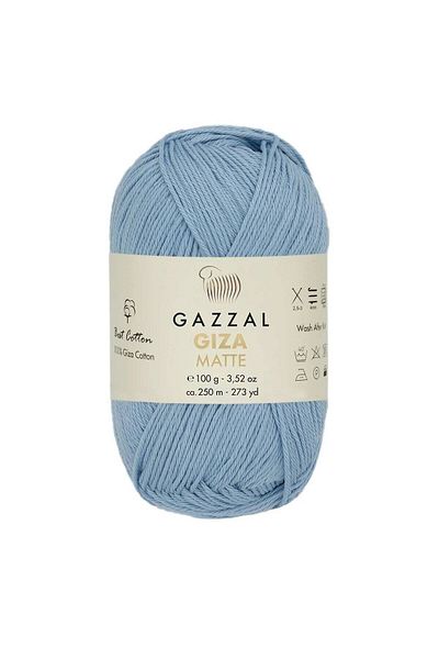 Gazzal Νέο Estevia Sims Giza Matte Hand Knitting Twine Baby Blue 5574 Company
