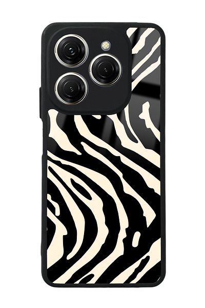 Spoyi غلاف هاتف لامع بتصميم زيبرا لهاتف Tecno Spark 20 Pro