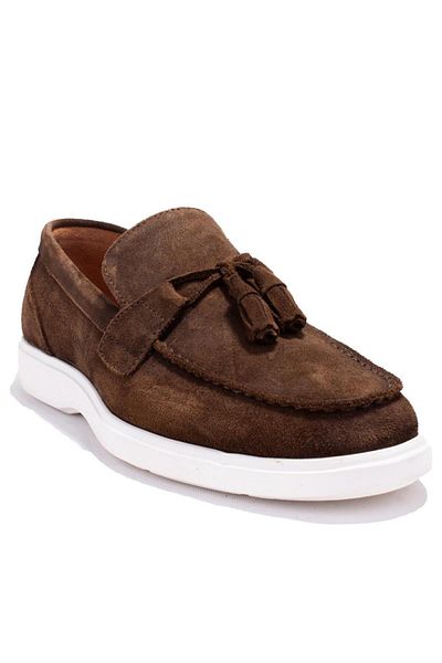 Hammer Jack Ανδρικά δερμάτινα παπούτσια Casual Khaki Suede 80803 Magraj