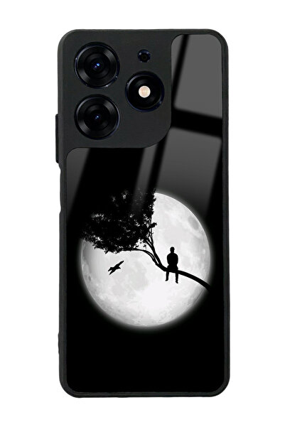 Spoyi Tecno Spark 10 Pro Aya Bakış Tasarımlı Glossy Telefon Kılıfı