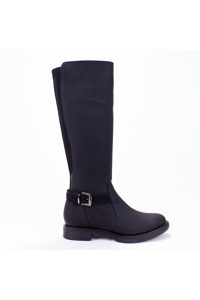 DAGOSTER Dza07-43621910 Черни ежедневни дамски ботуши с плосък ток