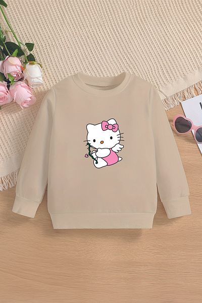 MYADA Суитшърт с щампа Hello Kitty 15810