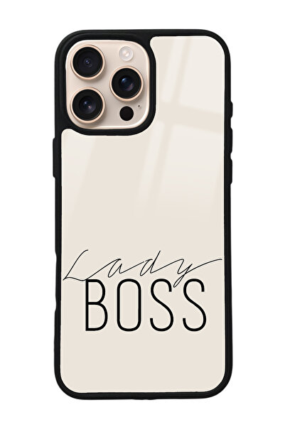 Spoyi iPhone 16 Pro Max Lady Boss Tasarımlı Glossy Telefon Kılıfı