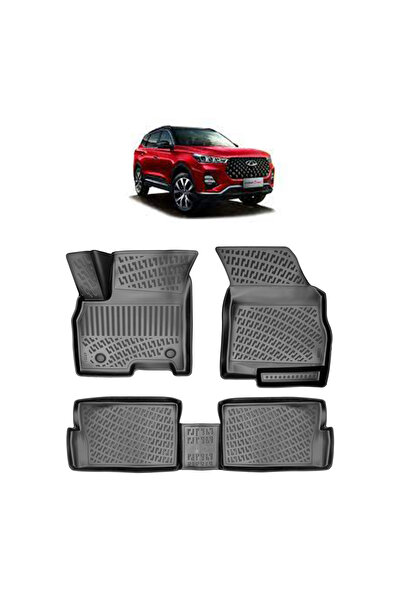 Rizline Chery Tiggo 7 Pro 2022 Sonrası 3D Havuzlu Paspas Siyah