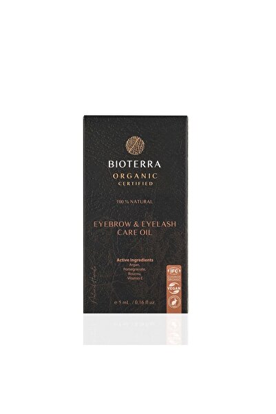 Bioterra زيت العناية بالرموش والحواجب العضوي 5 مل