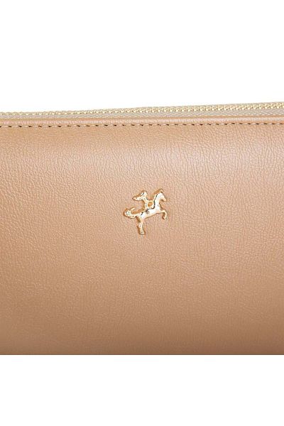 Nas Bag Women's Single Zipper Large Size Wallet Sand Nero