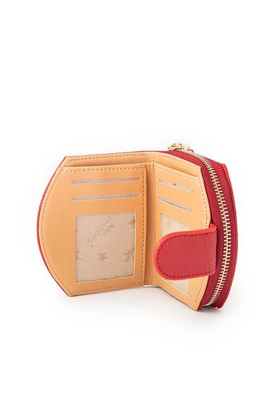 Nas Bag Women's Multifunctional Wallet Red Camel Embossed