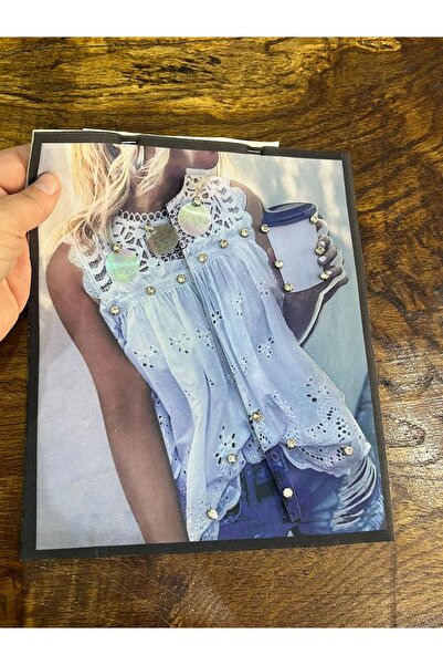 Gönülden Tasarım 24X20 CM 3D ZIRKON KAMEN DEVOJKA VEZ APLIKACIJA