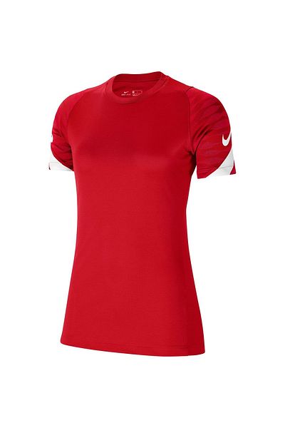 Nike Strike Dri Fit Women's Red Round Neck T-Shirt