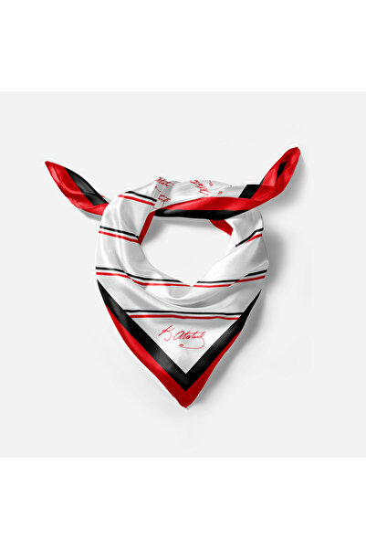 We Concept ATATÜRK İMZA Desenli Bandana / Fular 2387_2003-05 50x50