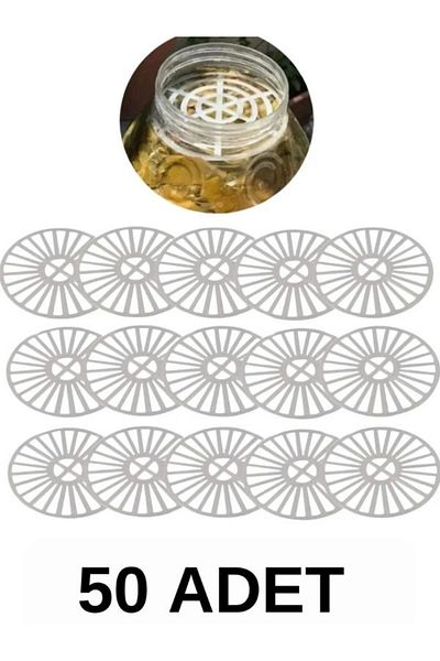 Viyalente 50 Pieces Canister Pet Jar Separator, Pickle, Cheese, Leaf, Olive Separator