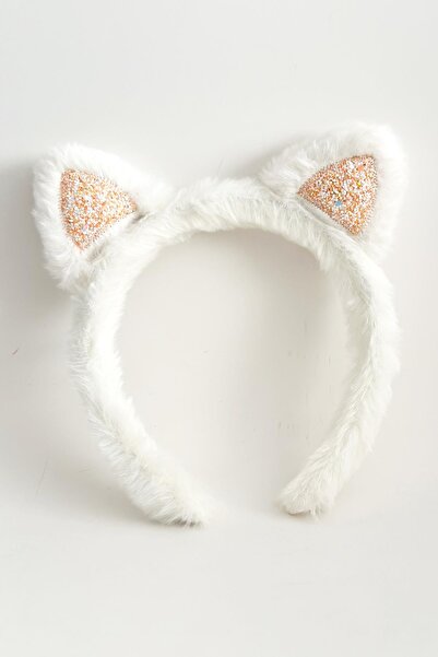 New Obsessions Κορώνα από μαλακό βελούδινο χνούδι για κορίτσια με αυτιά γάτας