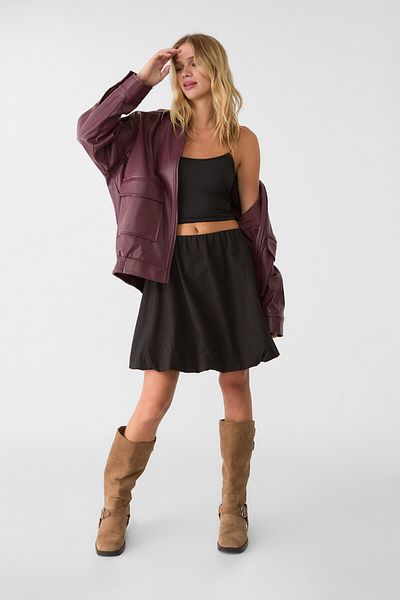 Stradivarius Strappy polyamide top