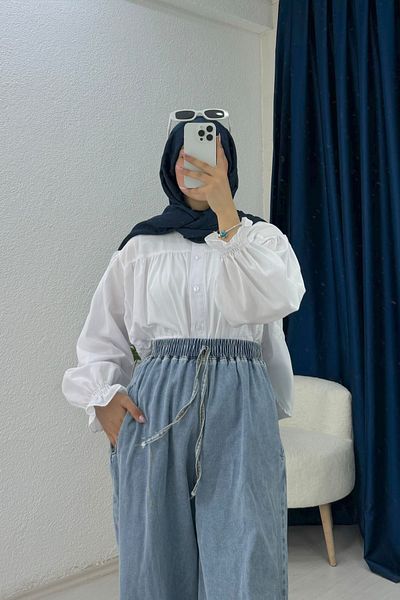 lurex moda Wide Leg Jeans