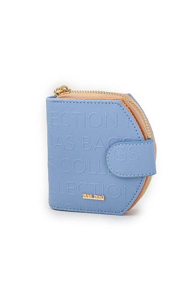Nas Bag Portofel multifuncțional pentru femei Blue Camel Embossed