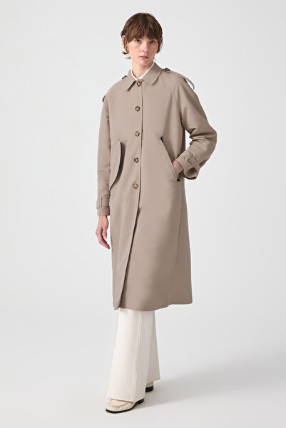 Touché Privé Pončo Trenčkot s rukávy Reglan