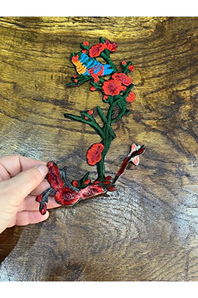 Gönülden Tasarım APLICAȚIE DE FĂRĂ DE FIER VERDE DALLI RED BIRD SPRING DALIO 28X13 CM