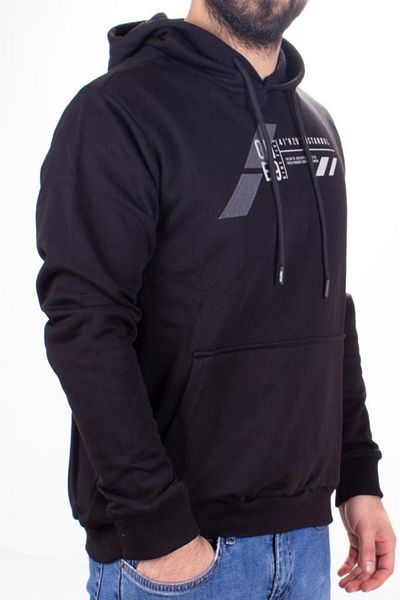 Twister Jeans Twister 1910 Black Hooded Men's Sweatshirt