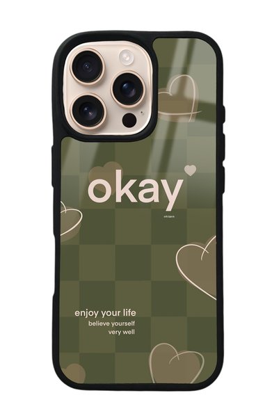 Spoyi حافظة هاتف iPhone 16 Pro لامعة بتصميم استمتع بحياتك