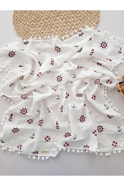ilkimbebe Sailor Muslin Pique 2-Piece Baby Blanket
