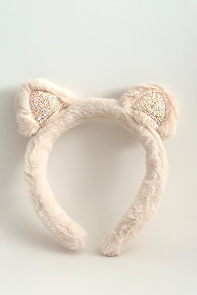 New Obsessions Κορώνα από μαλακό βελούδινο χνούδι για κορίτσια με αυτιά γάτας