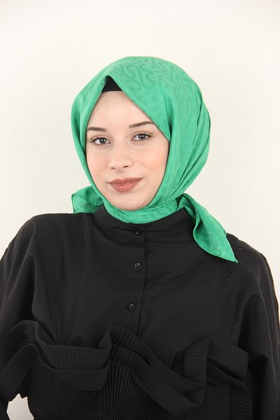 Berussa Eșarfă din bumbac cu model jacquard Benetton Berussa