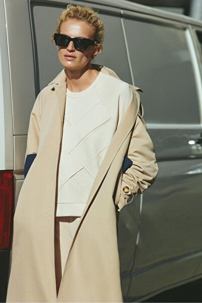 Touché Privé Pončo Trenčkot s rukávy Reglan