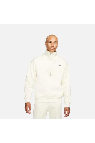 Nike Αθλητικά ρούχα Circa 1/2 Zip Ανδρικό φούτερ με γιακά εκρού
