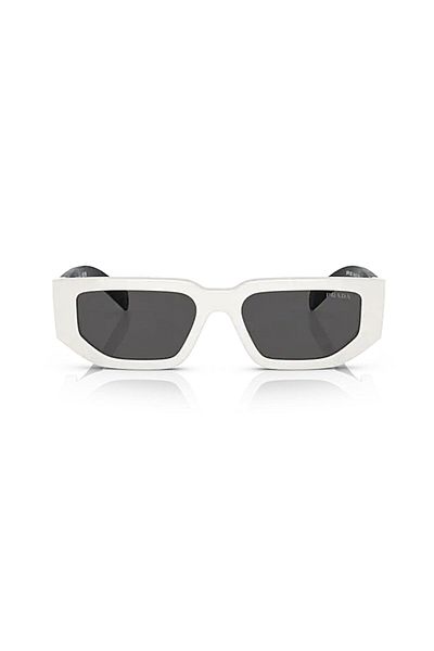 Prada Pr 09Zs 1425S0 54 Unisex Rectangular White Bone Sunglasses