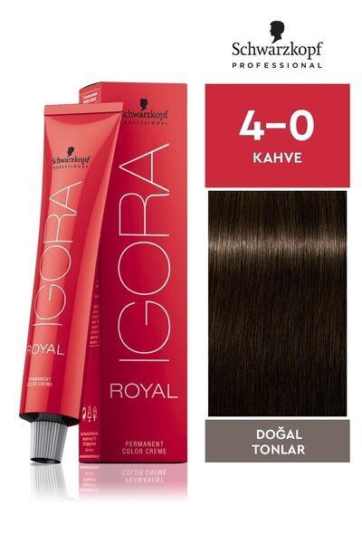 Igora Royal Doğal Tonlar 4-0 Kahve Saç Boyası 60ml