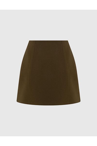 İLVİ Mona Khaki Women's Skirt