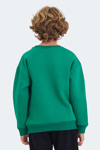Slazenger Logan Green Unisex Kids Sweatshirt