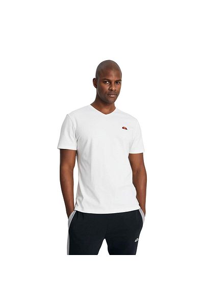 Ellesse تي شيرت رجالي برقبة على شكل حرف V - كم قصير، Em186