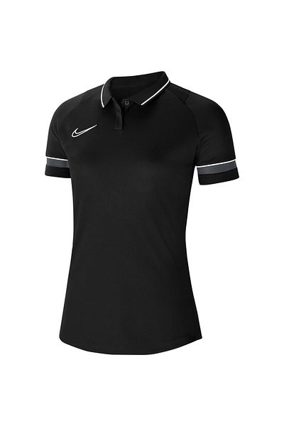 Nike Academy Dri Fit Women's Black Classic Collar Polo T-Shirt