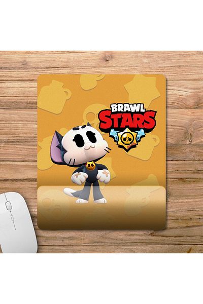 Pixxa لوحة ماوس Brawl Stars Kit مع دعم للمعصم - مستطيلة