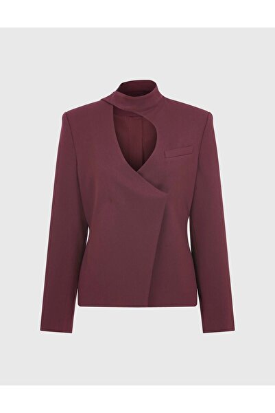İLVİ Adela Kadın Bordo Ceket