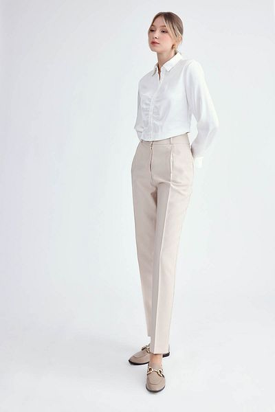 Vitrin Carrot Cut Single Pleated Trousers