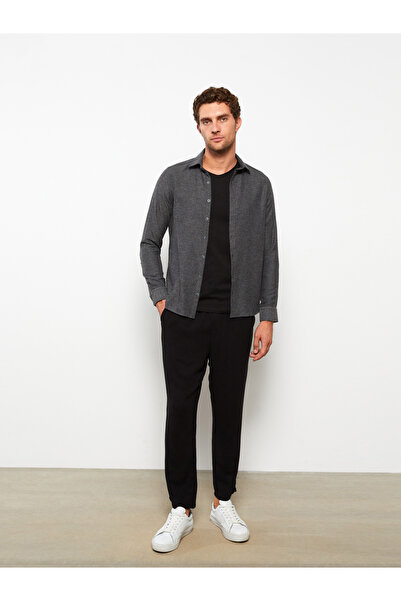 LC Waikiki Slim Fit μακρυμάνικο ανδρικό πουκάμισο Gabardine