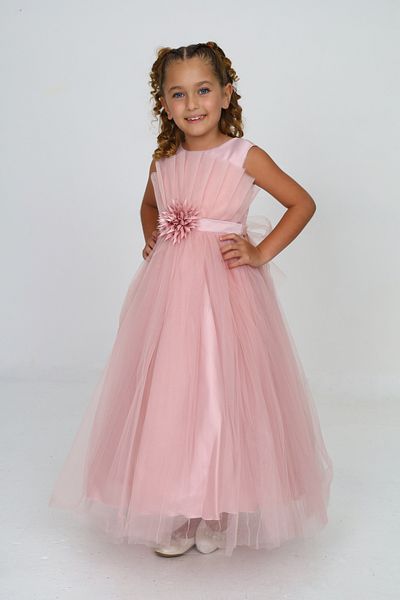Pantulux Girl's Laminated Wedding Dress Birthday Party Special Occasion Dress