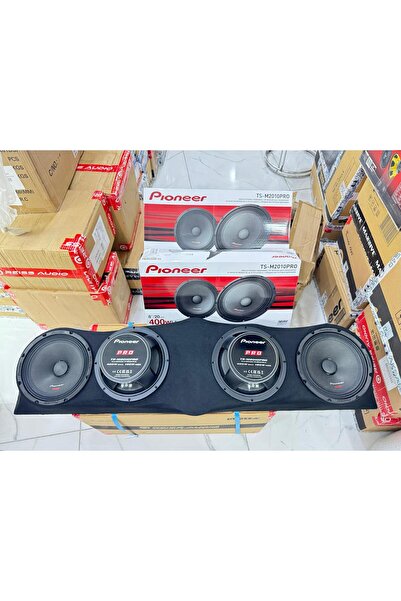 Pioneer üniversal tüm araçlara uyumlu pandizotlu 2takım TS-M2010PRO 20cm oto midrange hoparlör 400wat-180w