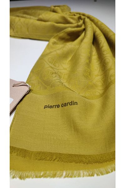 Pierre Cardin Πράσινο σάλι Pierre Cardin με λάδι