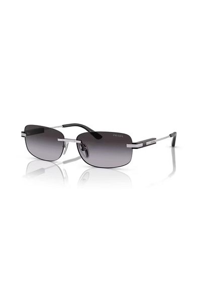 Prada نظارة شمسية موديل -spr68z-1bc09s-60 رمادي للرجال