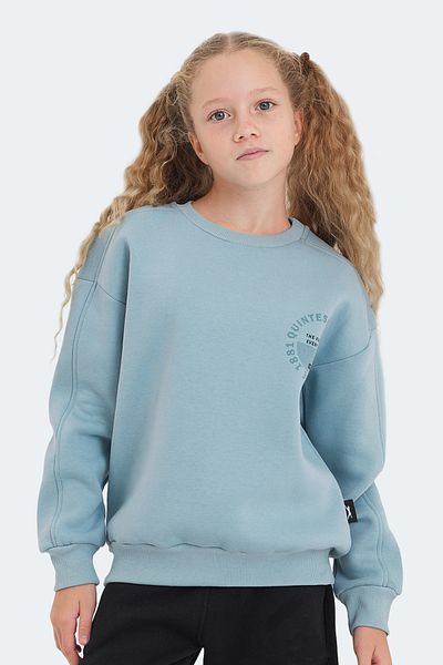 Slazenger Син унисекс детски суитшърт LONE