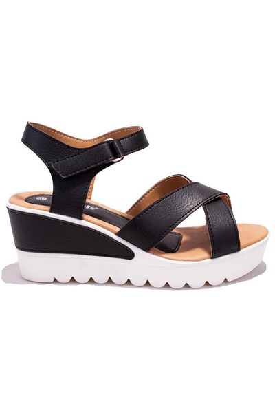 Polaris 308569 Γυναικεία σανδάλια BB Black Orthopedic Daily East Heel