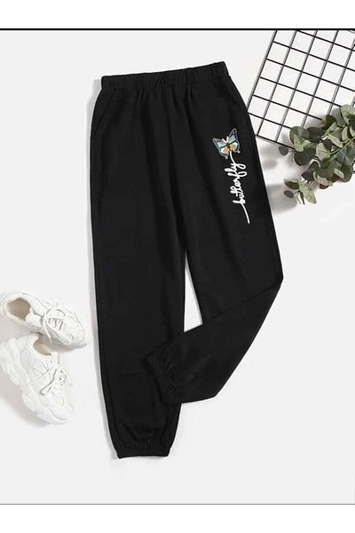 x-compass life Jogger Sweatpants με σχέδιο πεταλούδας - Γυναικεία/Κορίτσια