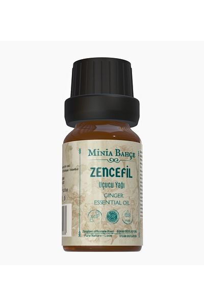 Minia Bahçe Bitki ve Sanat Atölyesi Ginger 100% Pure Essential Oil - 10ml