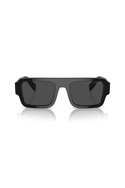 Prada Man Rectangle Sunglasses- Pr A05s - Lense Size:53mm - Black