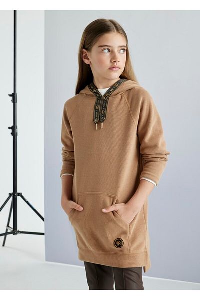 MAYORAL Hooded Dress for Young Girls