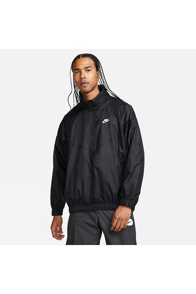 Nike Αθλητικά ρούχα Windrunner Ανδρικό μαύρο μπουφάν με κουκούλα